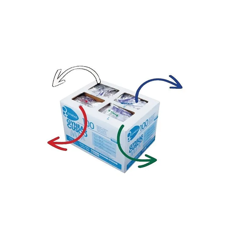 Gynéas Cusco Mix spéculum usage unique 4 tailles carton 100