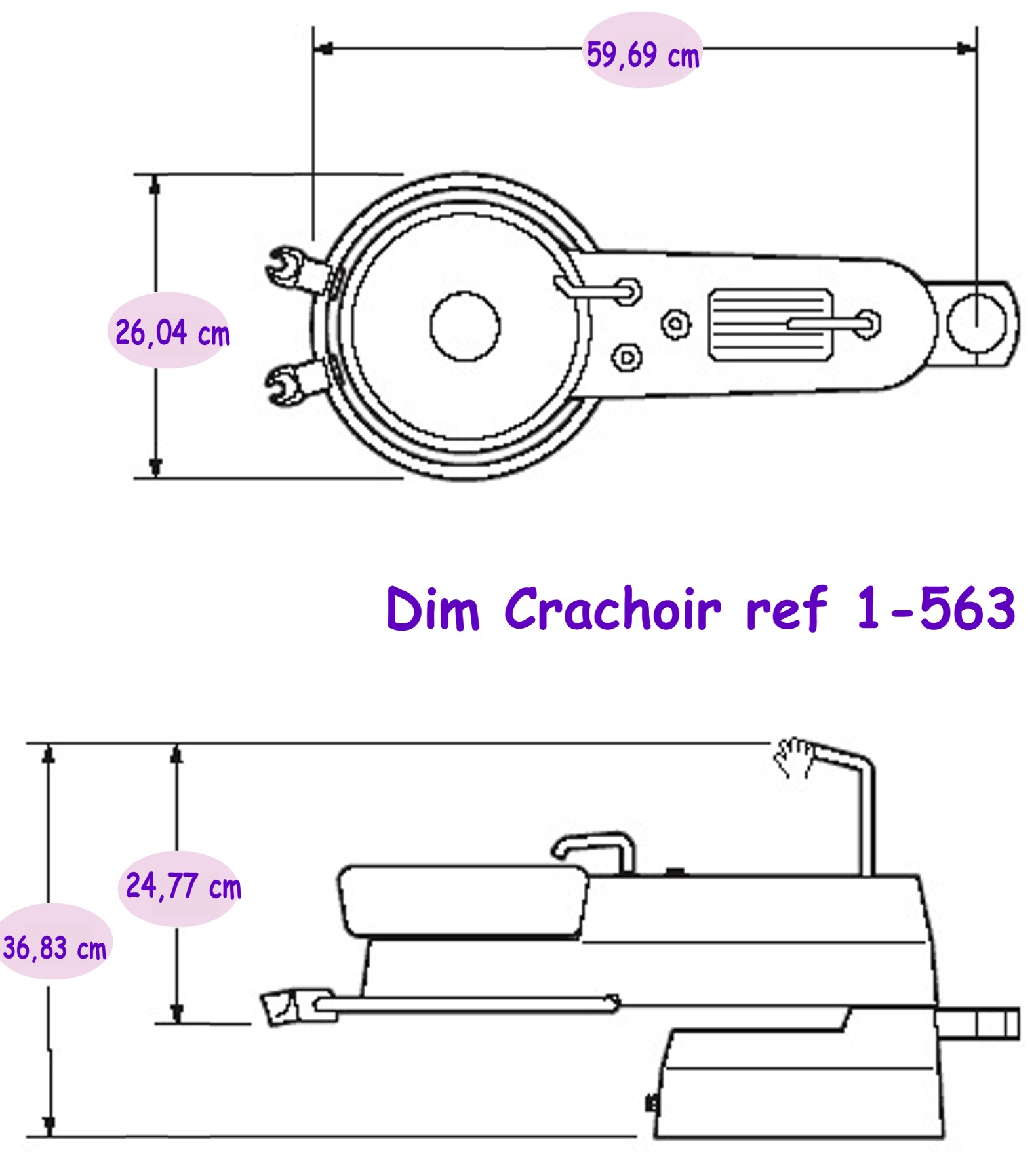 Aimar FDM Monaco Crachoir US Unit Dentaire + Aspiration