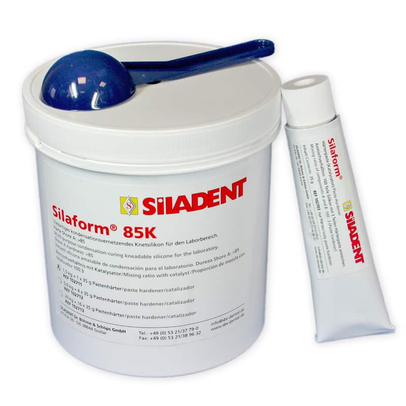 Silaform 85K silicone dentaire + 4 durcisseurs