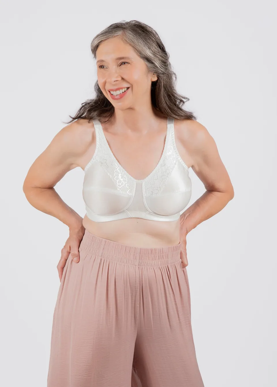 Trulife Breastcare Ava 6210 soutien-gorge blanc cassé 38B dentelle