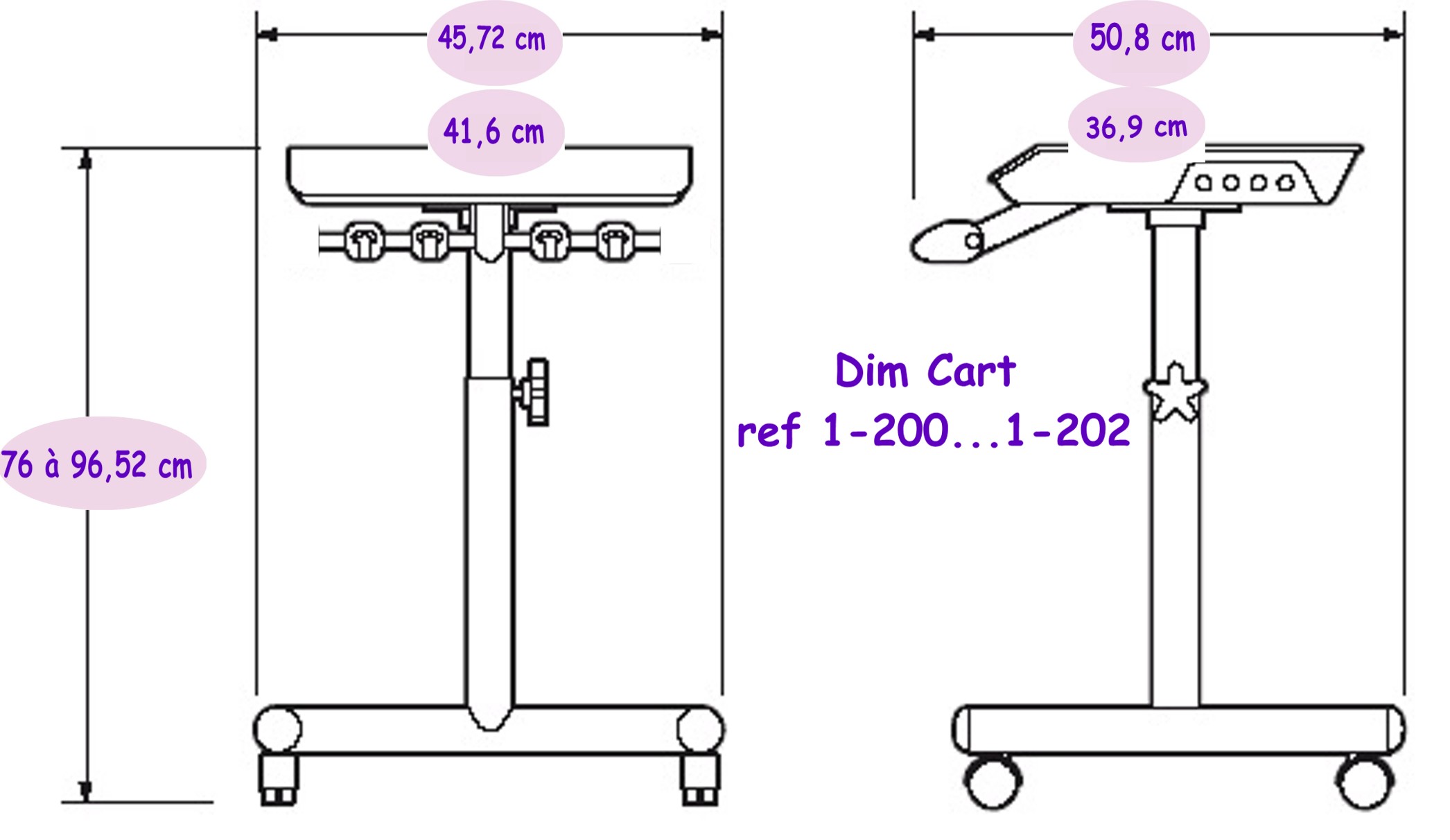 Aimar FDM Monaco Unit Cart Mini Unit unit dentaire nouveau modèle