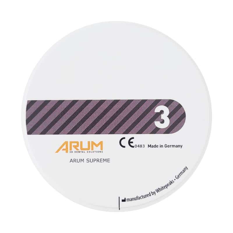 Arum Supreme Blank disque zircone 98 mm