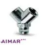 Aimar FDM Raccord en Y égal joint blanc conique
