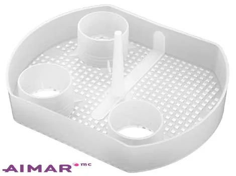 Aimar FDM Monaco Filtre collecteur déchets Pelton-Crane kit 10 blanc