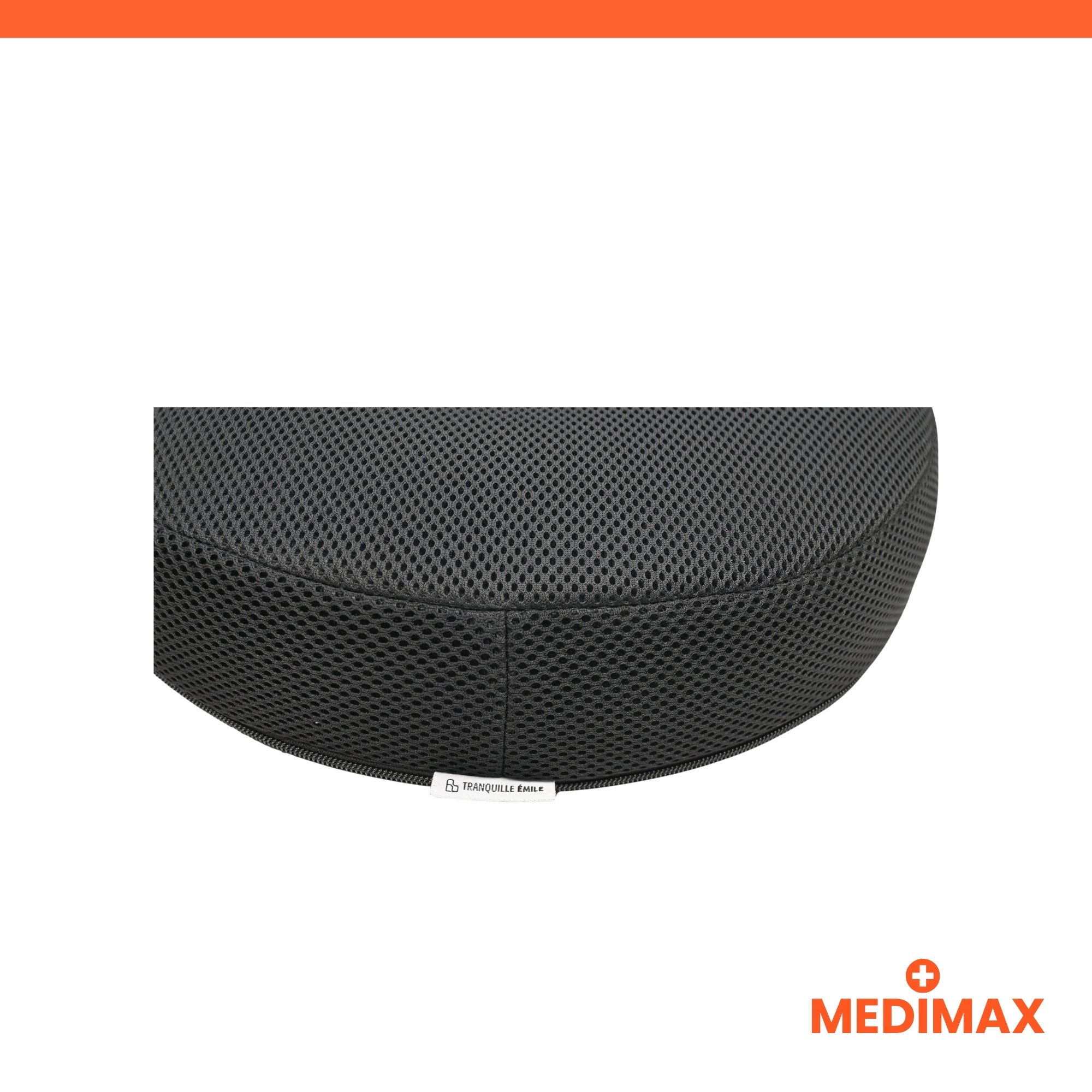 Medimax Coussin bouée mémoire de forme gel 40x40 cm noir