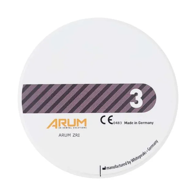 ARUM ZRI Blank Ø 98 mm disque zircone dentaire
