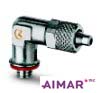 Aimar FDM Monaco Raccord à Coiffe Coudé Mâle M5 Tube 4/2,5