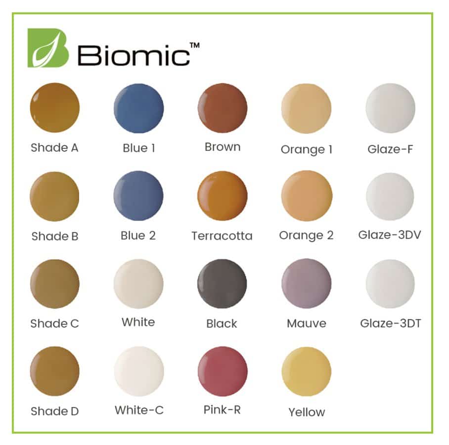 Aidite Biomic Stain Glaze coffret Aesthetic Set céramique