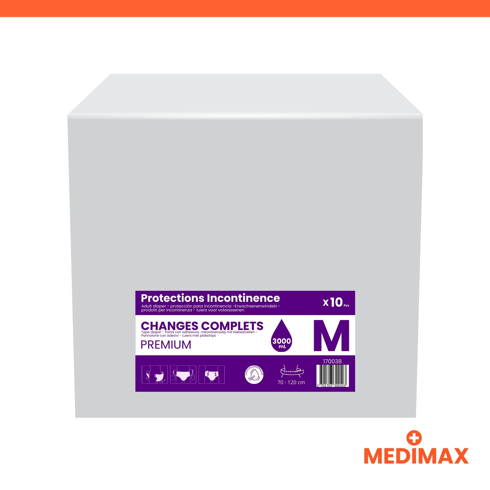 Medimax Changes Complets Premium Taille M Lot de 60